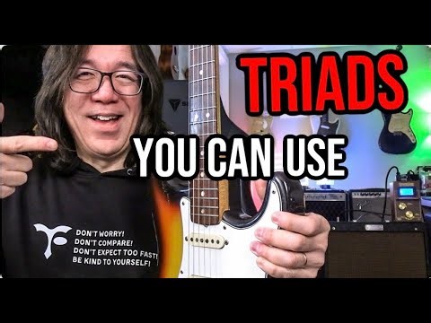 Let's learn Super Simple Major Triad Inversions (Only Top 123 Strings Set)