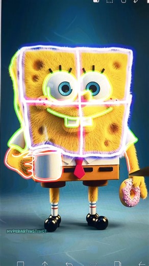 Hyper Art Instinct on Instagram: "Drawing SpongeBob square pants 🤯🐰#reels #drawing #spongebob #howto"