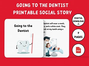 Going to the Dentist Social Story | Printable Social Skills (digital Download) - Etsy