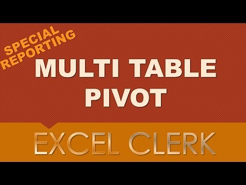 Excel Pivot on Multiple Tables : made it simple!
