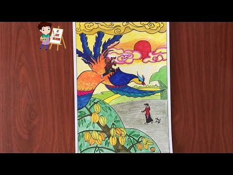 Vẽ sự tích Cây khế - Vẽ truyện cổ tích Cây Khế - Cách vẽ tranh minh họa truyện cổ tích cây khế