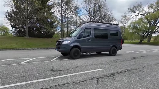 One-of-a-Kind Sprinter Camper Van Boasts an Ingenious Interior With a Hidden Murphy Bed