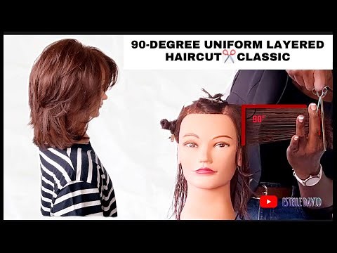 HOW TO CUT 🟢UNIFORM LAYERED HAIRCUT/ Coupe uniforme \\ Corte en capas