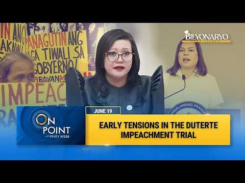 Early tensions emerge ahead of Sara Duterte impeachment trial | Rep. Gerville Luistro | On Point