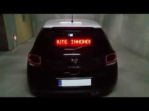 Panneau à message variable pour voiture