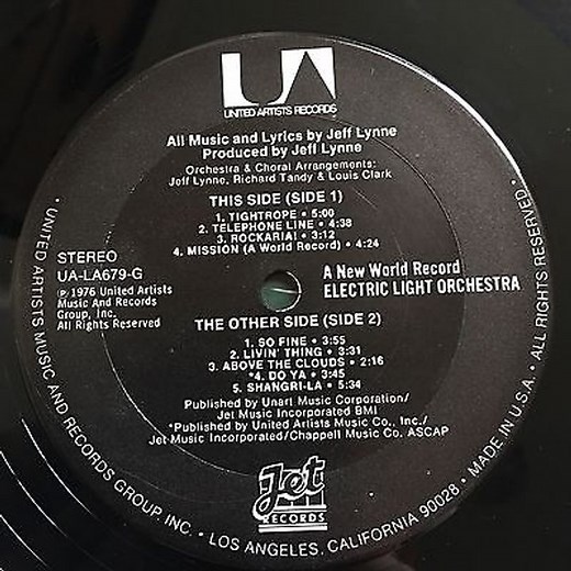 ELO: 'A New World Record' (Full VINYL Album Uploaded)