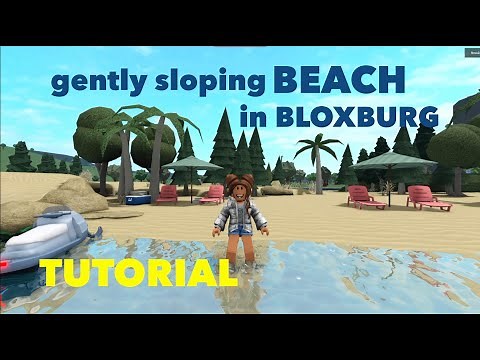 How to make a BEACH in Bloxburg | Placing things on the bottom of a pool | TUTORIAL