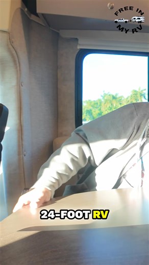 8.6K views · 317 reactions | Explore our spacious 24-foot RV with swivel seats, a cool extending table for entertaining up to 6 people, GPS, open floor plan, pantry, and control panel. We are removing stuff for extra space! #RVLiving #RVTour #VanLife #RVLife #Travel #Camping #RoadTrip #RVRenovation #MobileHome #TinyHome | Traveling Robert | Facebook