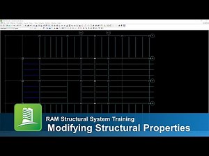 Modifying Structural Properties in RAM Structural System