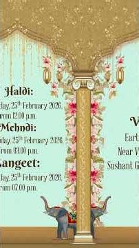 Pankaj+Sindhu Latest Wedding Invitation