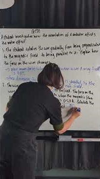 GCSE Physics - Motor effect #myedspace #myedspacephysics #physics #hannahdoesphysics #gcses