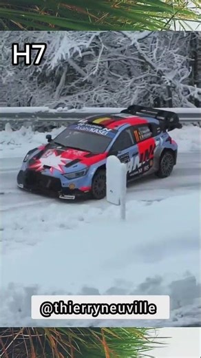 Cold 🥶Thierry neuville🇧🇪, Hyundai i20 N Rally1, Rallye Monte Carlo, source 🎥:@andreajrbessone #rally