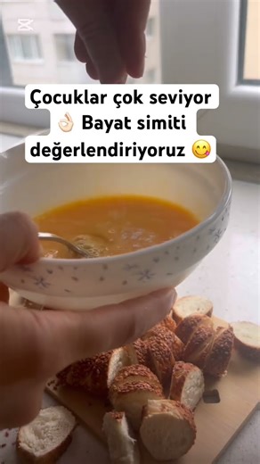 Çocuklar çok seviyor. Bayat simiti değerlendirme 👌🏻