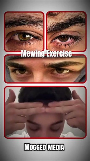 Ultimate Mewing & Hunter Eyes Exercise Guide 🦅 #shorts