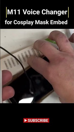 M11 Voice Changer: low profile device for Mask/Helmet Embed #cosplay