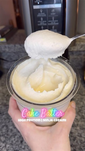 Cake Batter High Protein Ninja Creami #ninjacreami #highprotein
