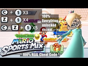 Mario Sports Mix: Instant 100% Unlock Cheat Code