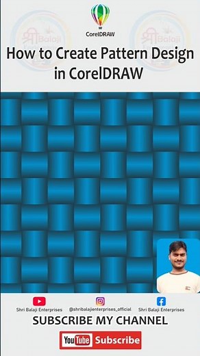 How to Create Pattern Design in Coreldraw 💫💫💫 #coreldraw #tutorial #shorts