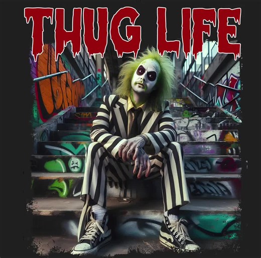 Thug Life Halloween Horror Anime PNG File Scary Movie Characters T-shirt Design | Creepy Cartoon Sublimation PNG | 300 DPI Digital Download - Etsy