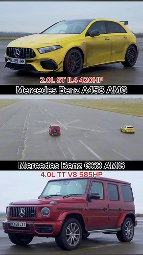2.3K views · 24 reactions | MB A45S AMG Vs G63 AMG Roll Race #mercedes #benz #a45s #a45amg #g63 #g63amg #amg #benzamg #amglovers | Dump The Clutch Racing | Facebook