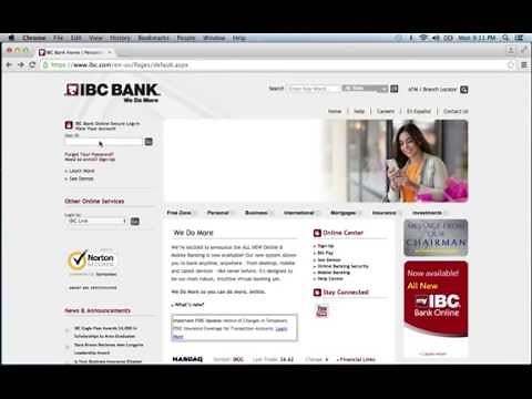 IBC Bank Online Banking Login Instructions
