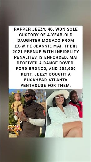 Jeezy Wins Sole Custody of Daughter Monaco — Prenup With Infidelity Penalties Enforced! 😳👨‍👧⚖️