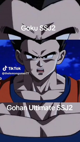 Goku SSJ2 vs Gohan Ultimate SSJ2 one Final BATTLE #dragonballz #goku #animefight #fyp #foryoupage