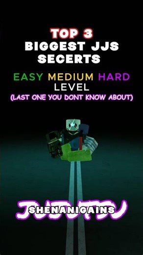 EVERY JJS SECERT LEVEL EASY MEDIUM HARD #roblox #jjs #jjkgame #jujutsushenanigans #jujutsukaisen