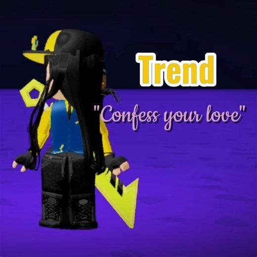 Trend "confess your love" avec des abonnés 🩷💛✨ #roblox #oldtrend