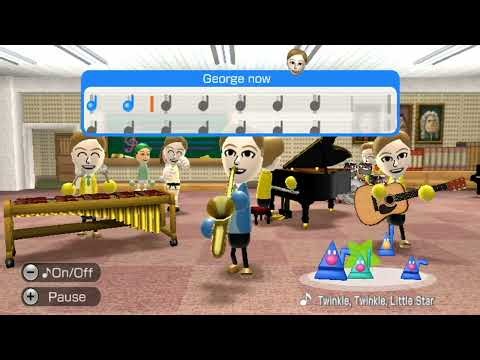 Wii Music Gameplay Example - "Twinkle, Twinkle, Little Star"