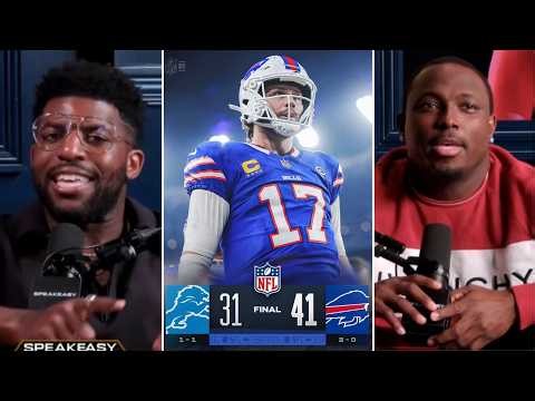Josh Allen is winning it all - Acho & LeSean McCoy on Bills destroy Lions 41-31 Week 2