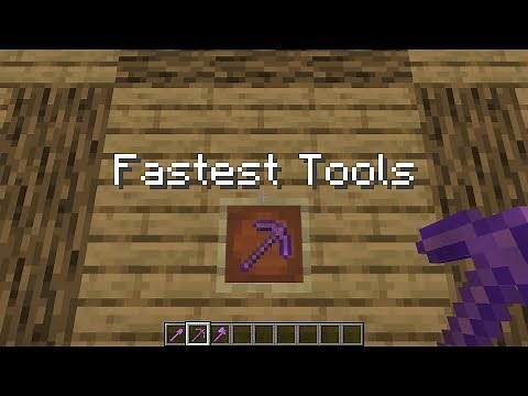 Fastest Tools in Minecraft | Efficiency, Unbreakable