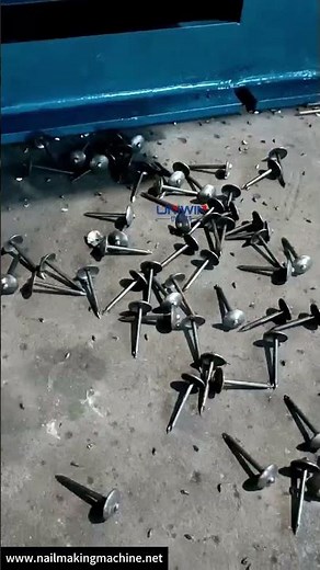 Roofing Nail Making Machine | Umbrella Head Nail Production | Uniwin Factory Test