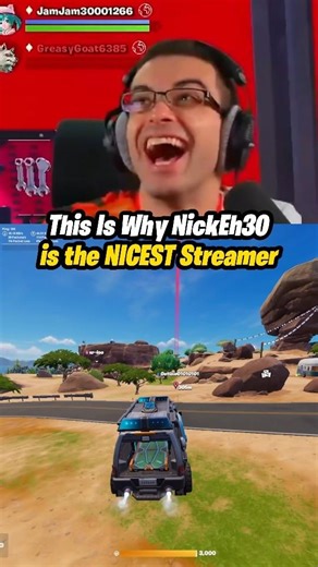 This Is Why NickEh30 Is the NICEST Streamer 😭 #fortnite #nickeh30