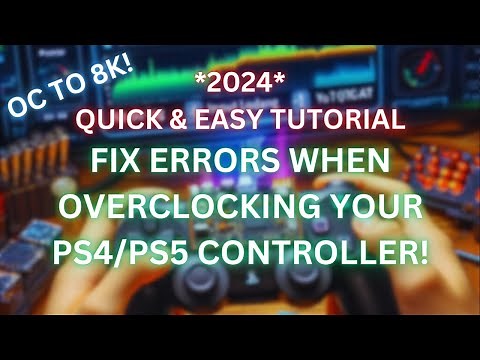 How To Fix or Bypass Error When Overclocking PS4 DualShock or PS5 DualSense Controller