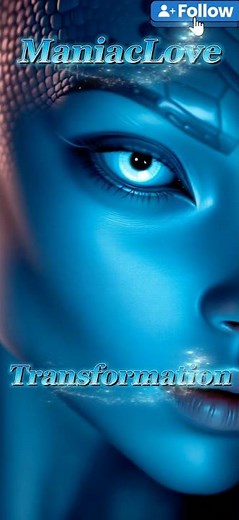 “Blue Alien Warrior in 4K | Sci-Fi Short” ManiacLove | Transformation AI | 2025 #shorts #ai #dönüşüm