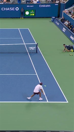 OUTRAGEOUS touch at the net! 😱
