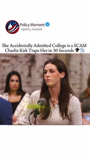 Is College a Massive SCAM? 🎓📉 Charlie Kirk corners a student into admitting the dirty secret of modern universities: They force you to take classes that are a complete waste of time. When the student tries to defend the system by saying he has a scholarship, Kirk points out the obvious flaw. Just because someone else is paying the bill doesn't mean the product isn't a scam! Whether you go into debt or use a scholarship, the university is still taking money for useless courses. 🗣️🛑 Hashtags: 