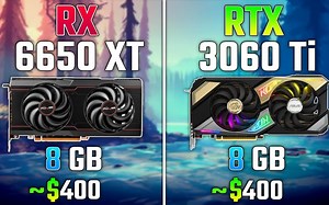 中端入门级显卡 AMD RX 6650 XT vs RTX 3060 Ti - 游戏实测