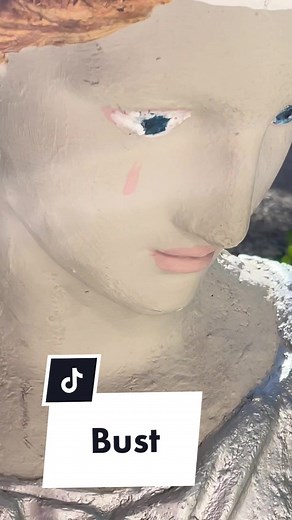 Who let their kid paint this bust?#beforeandafter #fleamarketfinds #fleamarket #goodfind #stripper #diy #diyproject #CheetosReaperReactions