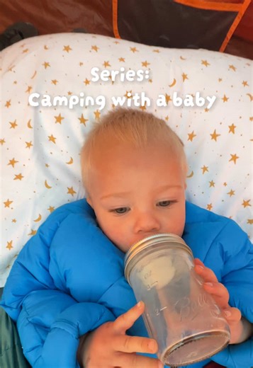 Series: Camping with Babies 1. Sleep sac 2. Inflatable toddler bed 3. Use what you have #outdoormom #microadventure #adventuremom #campingwithbabies #camping