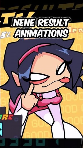 FNF NENE RESULT SCREEN ANIMATONS #fnf #fnfmod #animation #nene #shorts