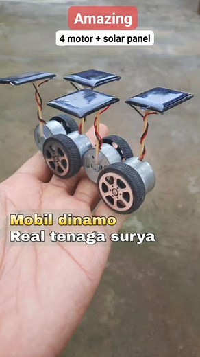 2.7M views · 24K reactions | Diy real 4 motor dengan tenaga matahari #amazing #diy #toys #kreatif | Gudang Kreatif | Facebook