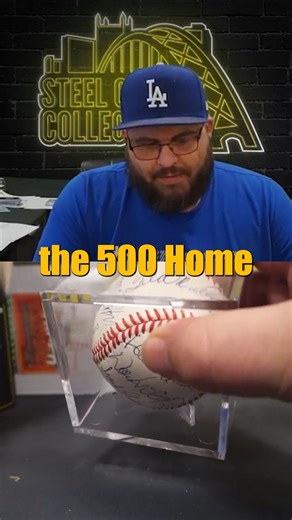Brett pulled this 500 Home Run baseball signed by Ted Williams, Willie Mays, Mike Schmidt, Reggie Jackson, Eddie Mathews, Harmon Killebrew, Hank Aaron, AND EVEN MORE from a 2025 Gold Rush Juiced Autographed Baseball Series 2 Group Break! #Baseball #BaseballCards #Autograph #TheHobby #MLB | Steel City Collectibles