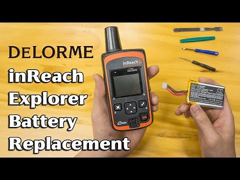 Delorme InReach Explorer battery replacement; teardown; disassembly