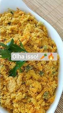 🥕 Farofa de Cenoura Fácil e Deliciosa (Feita com Apenas 1 Cenoura!)
