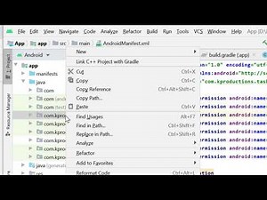 How to Rename package in Android Studio