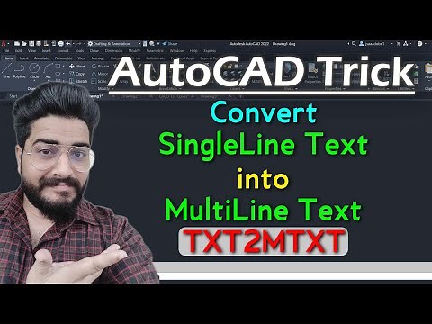 AutoCAD Tricks || Convert Text to MText || SingleLine Text to MultiLine Text [AutoCAD Hacks]