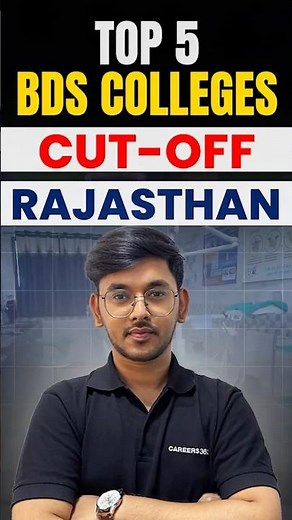 Top 5 BDS Colleges in Rajasthan 2025 🔥 | NEET 2025 BDS Cutoff 🩺 #BDS #NEET2025