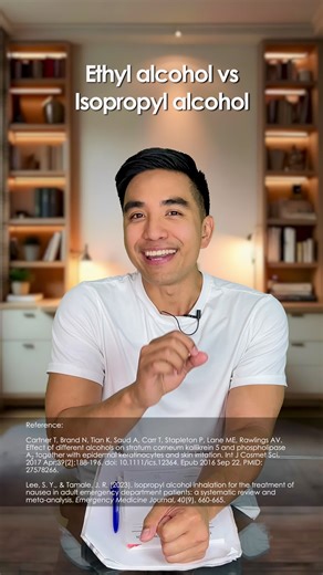 Ethyl alcohol vs isopropyl alcohol